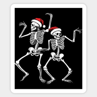 Spooky Christmas Skeletons Sticker